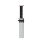 3-Outlet Pneumatic Pop-Up Socket with Aluminum Housing