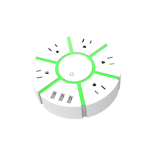 Disc-Type Power Expansion Socket