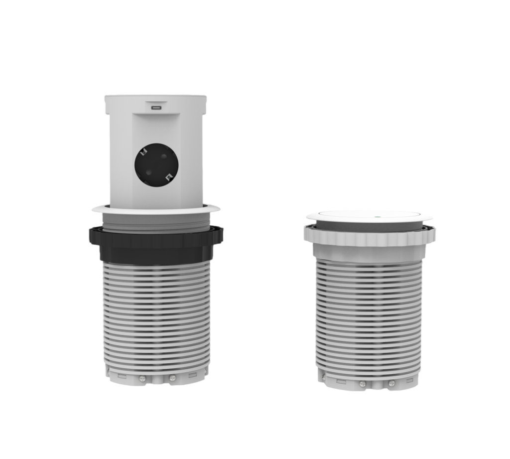 4-Sided 4-Outlet Motorized Pop-Up Socket