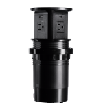 Pneumatic Pop-Up Socket with 4 US Outlets, 2 USB-A & 2 USB-C Charging Ports (Standard Charging) – Relocatable Power Tap
