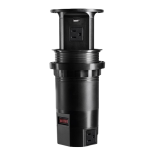 Pneumatic Pop-Up Socket with 6 US Outlets, USB Charging (Standard Charging) (Relocatable Power Tap)