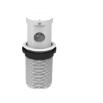 Pneumatic Pop-up Desktop Power Socket – 4-Sided Retractable Hidden Outlet Tower with 65W USB-C/A Fast Charging & 10W Wireless Charger, French Standard 16A 250V，White